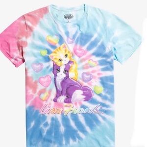 2X Lisa Frank retro tee kittens cats